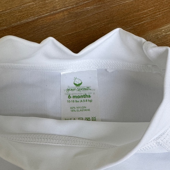 Kids White Rashguard - Picture 2 of 2